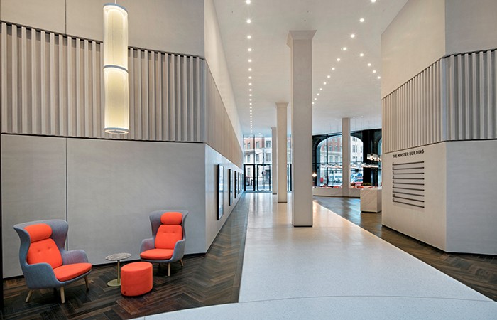 Minster Buildings, 3 Minster Court reception areas and atrium, London. 21 March 2018